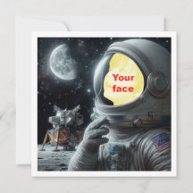 Platziere mein Gesicht in dem Bild, Astronaut, Rau