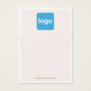 Platzieren Sie das Logo in Pastellfarben, Ohrring 