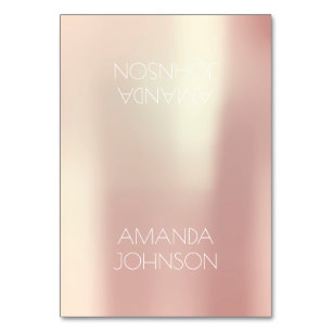 Platzieren Sie die Table Card Rose Gold Personalis Tischnummer