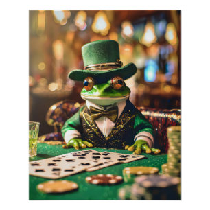 Platzieren Sie Ihre Wetten, Gambling Frog Poster
