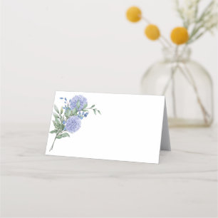 Platzkarte-Blue Hydrangeas Platzkarte