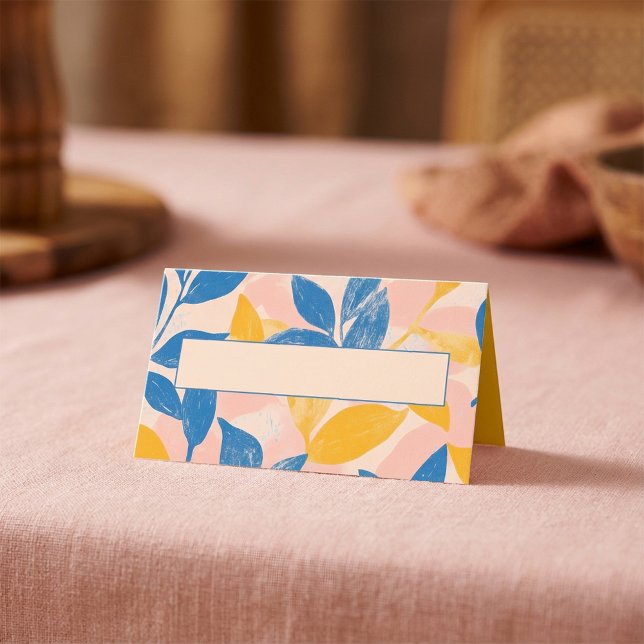 Platzkarte Botanischer Name Handgeschriebener Name (Botanical Name Place Card Handwritten Name Space)