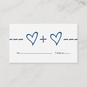 Platzkarte der Blue Heart Equation