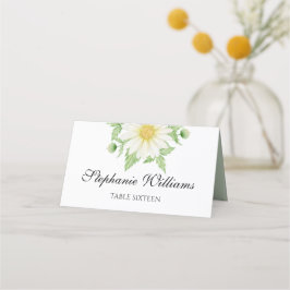 Platzkarte der mit Monogramm Daisy-Blume