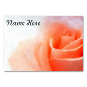 Platzkarte der Rose Tischnummer