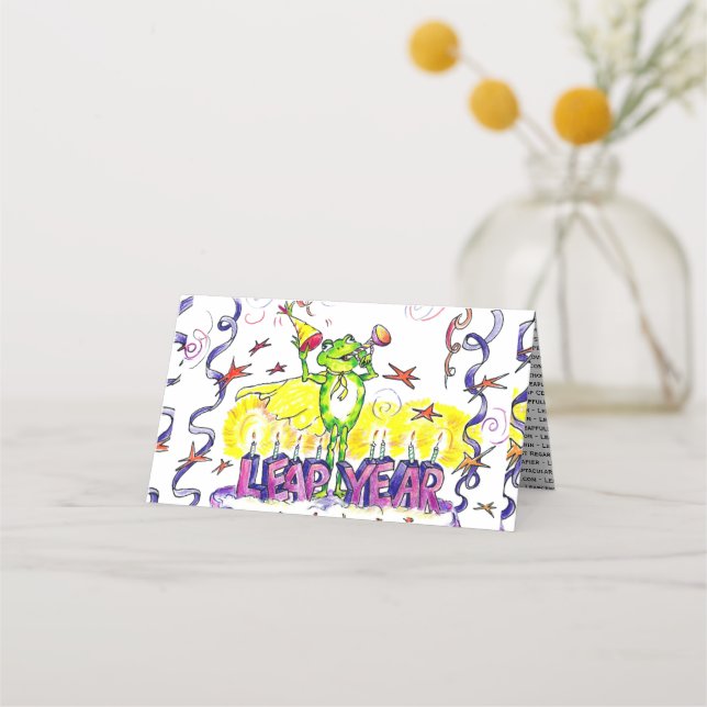Platzkarte des Leap Year (Vorderseite)