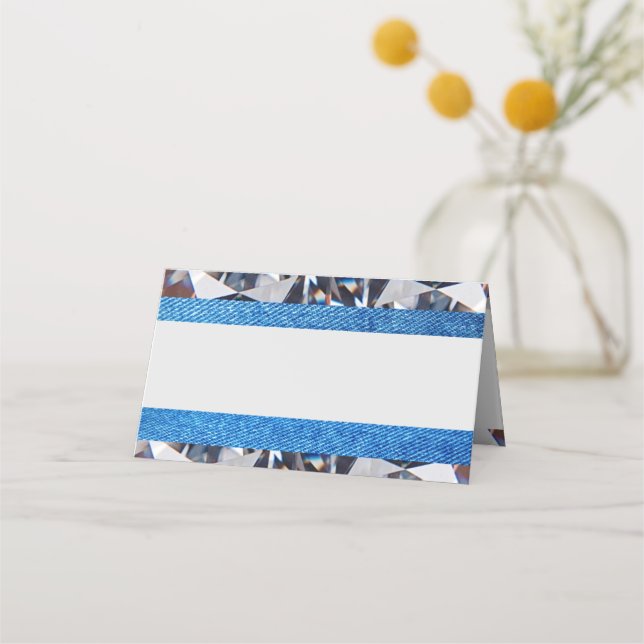 Platzkarte für die Denim & Diamonds Collection (Vorderseite)