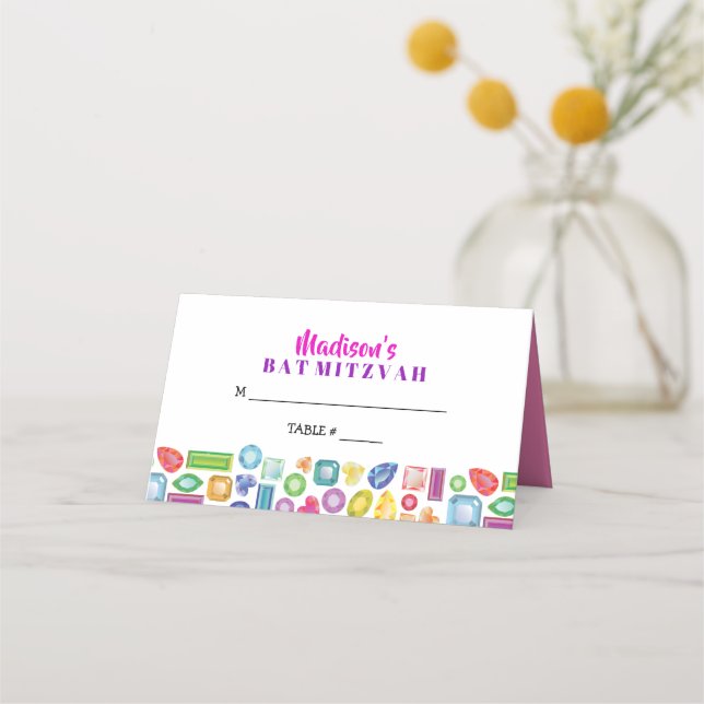 PLATZKARTE für die Sitzmöbel von BLING Gemstone Pa (Vorderseite)