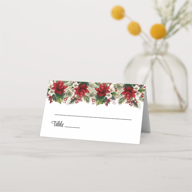 Platzkarte für geklappte Hochzeitnamen (Vorderseite)