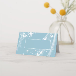 Platzkarte für geklappte Hochzeitnamen