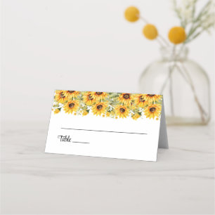 Platzkarte für geklappte Hochzeitnamen