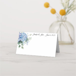 Platzkarte für geklappte Hochzeitnamen