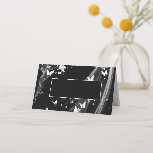 Platzkarte für geklappte Hochzeitnamen (Vorderseite)