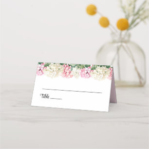 Platzkarte für geklappte Hochzeitnamen