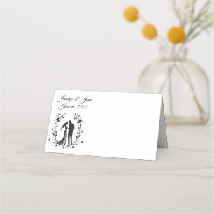 Platzkarte-Hochzeitscoupe mit falschem Namen Platzkarte
