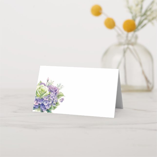 Platzkarte Hydrangeas (Vorderseite)