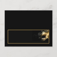 Platzkarte Mis XV Gold Black