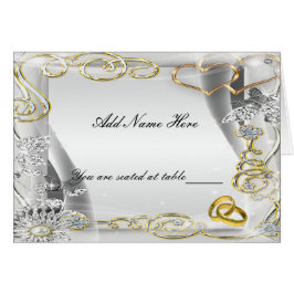 Platzkarte von Hochzeitsrunden und Hörtischen