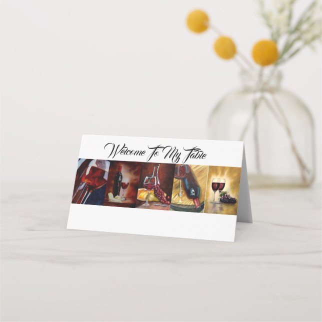 Platzkarte - Willkommen auf meiner Zuhause (Vorderseite)