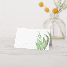 Platzkarten aus Palmblättern