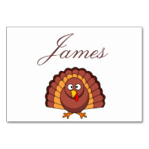 Platzkarten des Erntedanks mit der Türkei