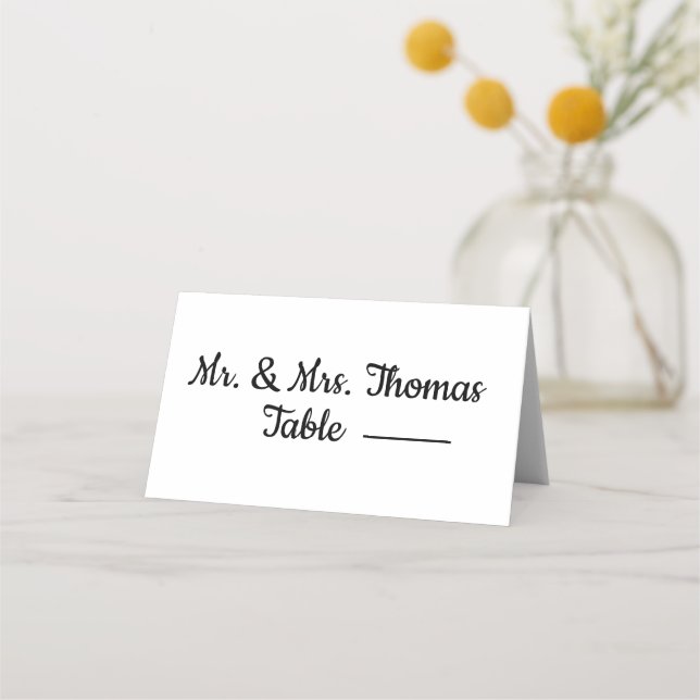 Platzkarten, elegant platzkarte (Vorderseite)