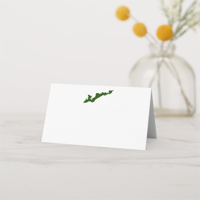 Platzkarten für das Logo von Fishers Island - Gree (Vorderseite)