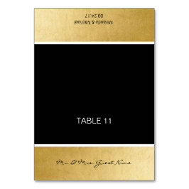 Platzkarten für personalisierte DIY-Hochzeitstitel Tischnummer