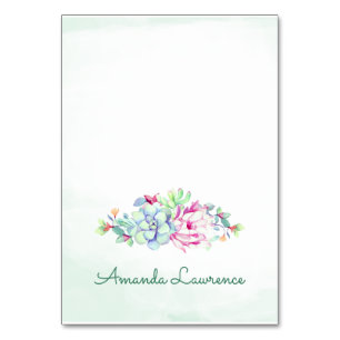 Platzkarten Tischnummer