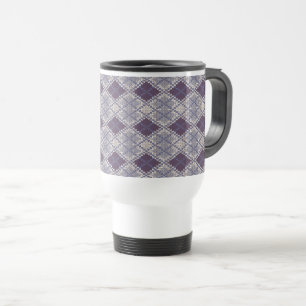 PLAUMEN-ARGYLE-STRICKMOTIV Reisebecher