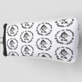 Play Around Find Out Vintage Pattern Funny Golfer Golf Headcover