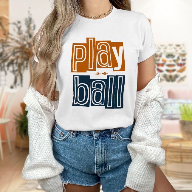 Play Ball T - Shirt, Summer Baseball T-Shirt (Von Creator hochgeladen)