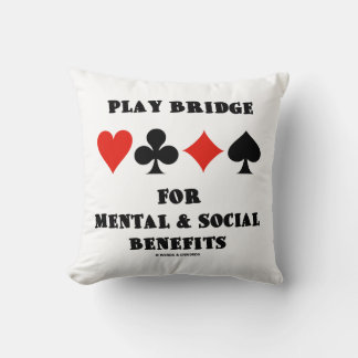 Play Bridge für psychische und soziale Vorteile Kissen
