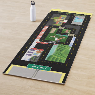 Play Cars and Hop Scotch Floor Mat Yogamatte