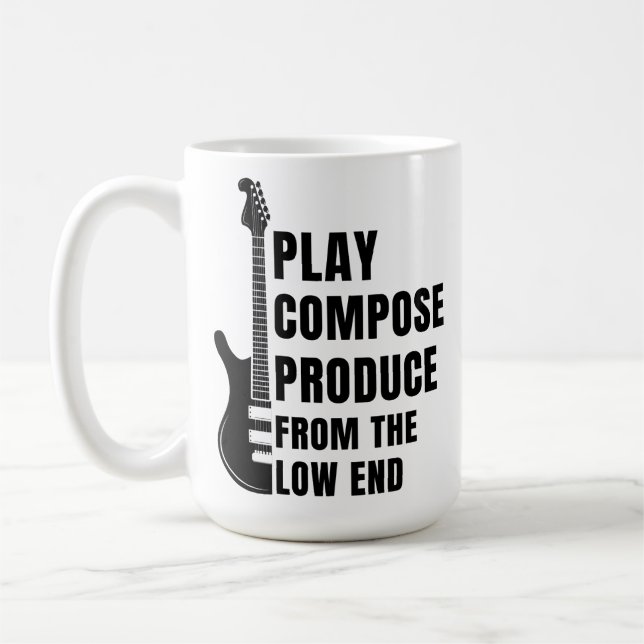 PLAY, COMPOSE, PRODUCE FROM THE LOW END KAFFEETASSE (Links)