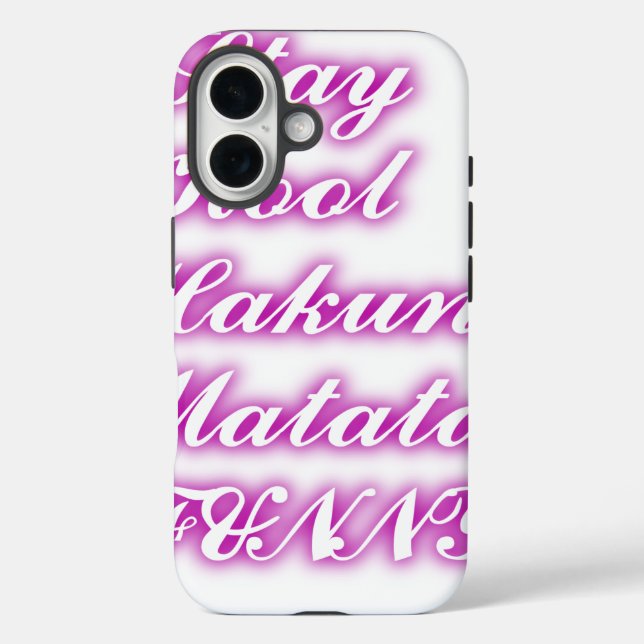 Play Cool Hakuna Matata .png Case-Mate iPhone Hülle (Rückseite)