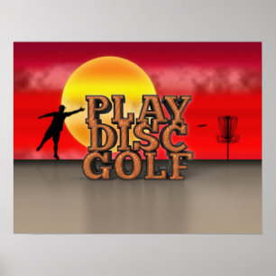Play Disk Golf Poster