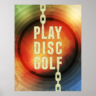 Play Disk Golf Poster