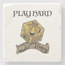 Play Hard - Die Happy Stone Untersetzer
