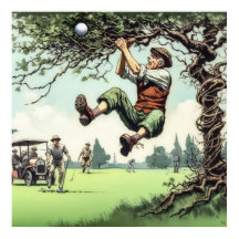 Play it where it - Golf Art Print