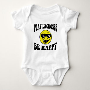 Play Lacrosse Be Happy Baby Strampler