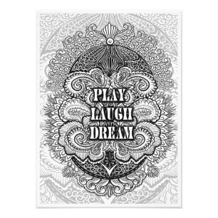 Play lagh dream - Positive Quote's Fotodruck