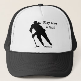 Play Like a Girl Women's Hockey Truckerkappe