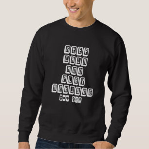 Play Mahjong Tiles Mah Jongg Player Chinese Board Sweatshirt