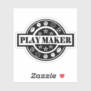 Play maker Custom-Cut Vinyl Sticker