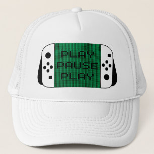 Play-Pause-Wiedergabe Truckerkappe