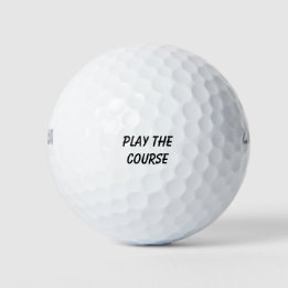 'Play The Course'-Mantra Ermutigungsgeschenk  Golfball