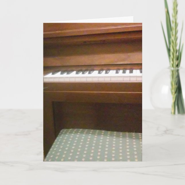 "Play the Tune" Geburtstagskarte Karte (Vorderseite)