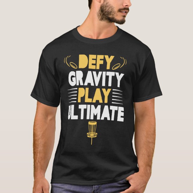 Play Ultimate Frisbee Golf Disc Golf Player T-Shirt (Vorderseite)