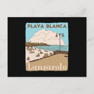 Playa Blanca Lanzarote Kanarische Insel Strand Spa Postkarte